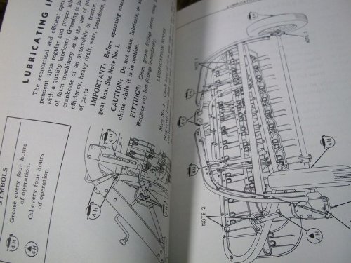 John Deere Semi-Intergral Side Delivery Rake No. 851 OME18352 OEM OEM Owners's Manual