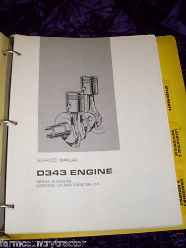 Caterpillar D343 Engine OEM Service Manual