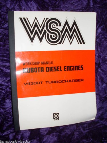 Kubota V4300T Turbo Charger OEM Service Manual