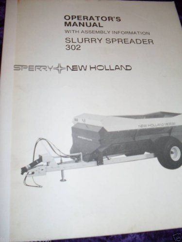 New Holland 302 Slurry Spreader OEM OEM Owners Manual