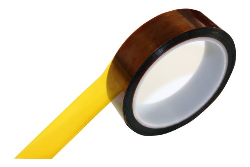 Tapes Master 1" x 36 Yds 1 Mil Kapton Tape – Polyimide High Temperature Tape with Silicone Adhesive - 3” Core