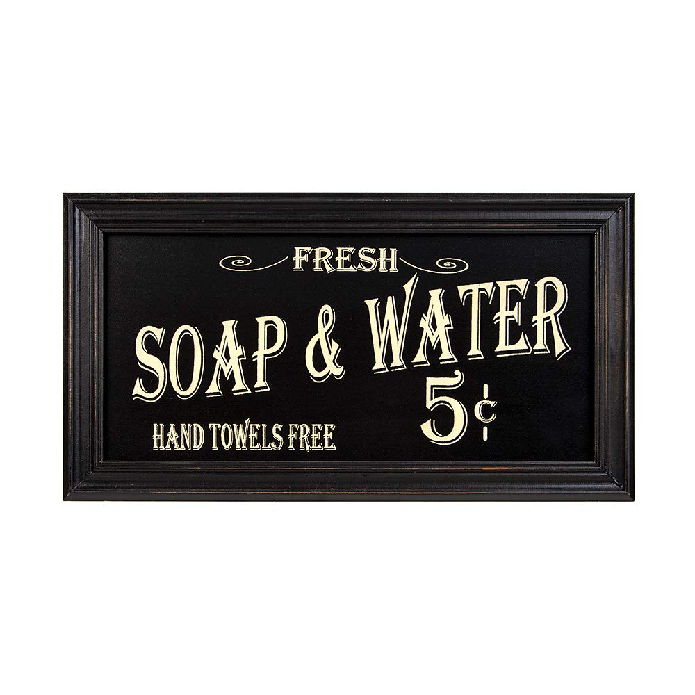 Book Cover Vintage Bath Advertising Wall Art | Americana Collection | Bathroom Laundry Room Decor | 7 1/2 x 14 Inch