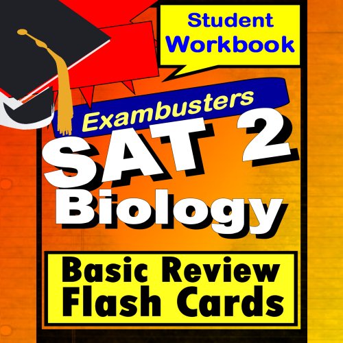 SAT Biology E/M Review Test Prep Flashcards--SAT Study Guide (Exambusters SAT 2 Study Guide Book 1)