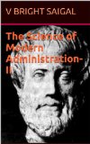 AAA-Non-fiction The Science of Modern Administration-II (A Text Book for University Students 1)