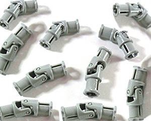 Book Cover LEGO Technic - 10 x small universal joint in new light grey, 3 studs long