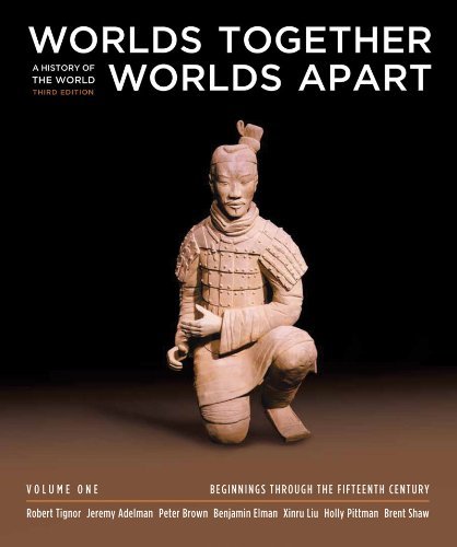 By Robert Tignor, Jeremy Adelman, Peter Brown, Benjamin Elman, Xinru Liu, Holly Pittman, Brent Shaw: Worlds Together, Worlds Apart: A History of the World: Beginnings Through the Fifteenth Century (Third Edition) (Vol. 1) Third (3rd) Edition