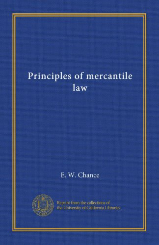 Principles of mercantile law