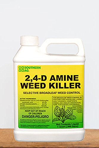 Book Cover Southern Ag 2, 4 - D Amine Weed Killer (Control Broad-Leaf Weeds, Grass), 1 Quart
