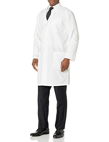 Dickies-83403 Everyday Scrubs Unisex 40 Inch Lab Coat,White,Medium