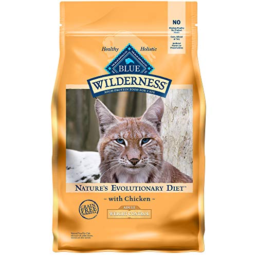 Blue Buffalo Wilderness High Protein, Natural Adult Weight Control Dry Cat Food, Chicken 5-lb