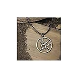 NECA The Hunger Games Movie Mockingjay Pendant on Leather Cord