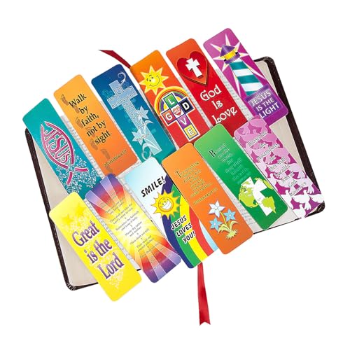Bulk Religious Christian Bookmark Assortment - Set of 144 - VBS, Sunday School Handouts and Classroom Rewards