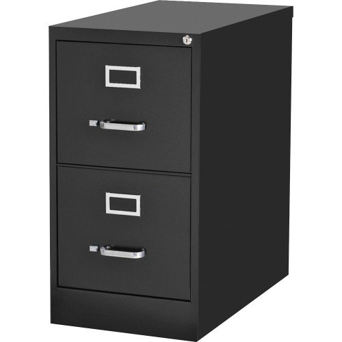Book Cover Lorell 2-Drawer Vertical File, 15 by 22 by 28, Black LLR42291