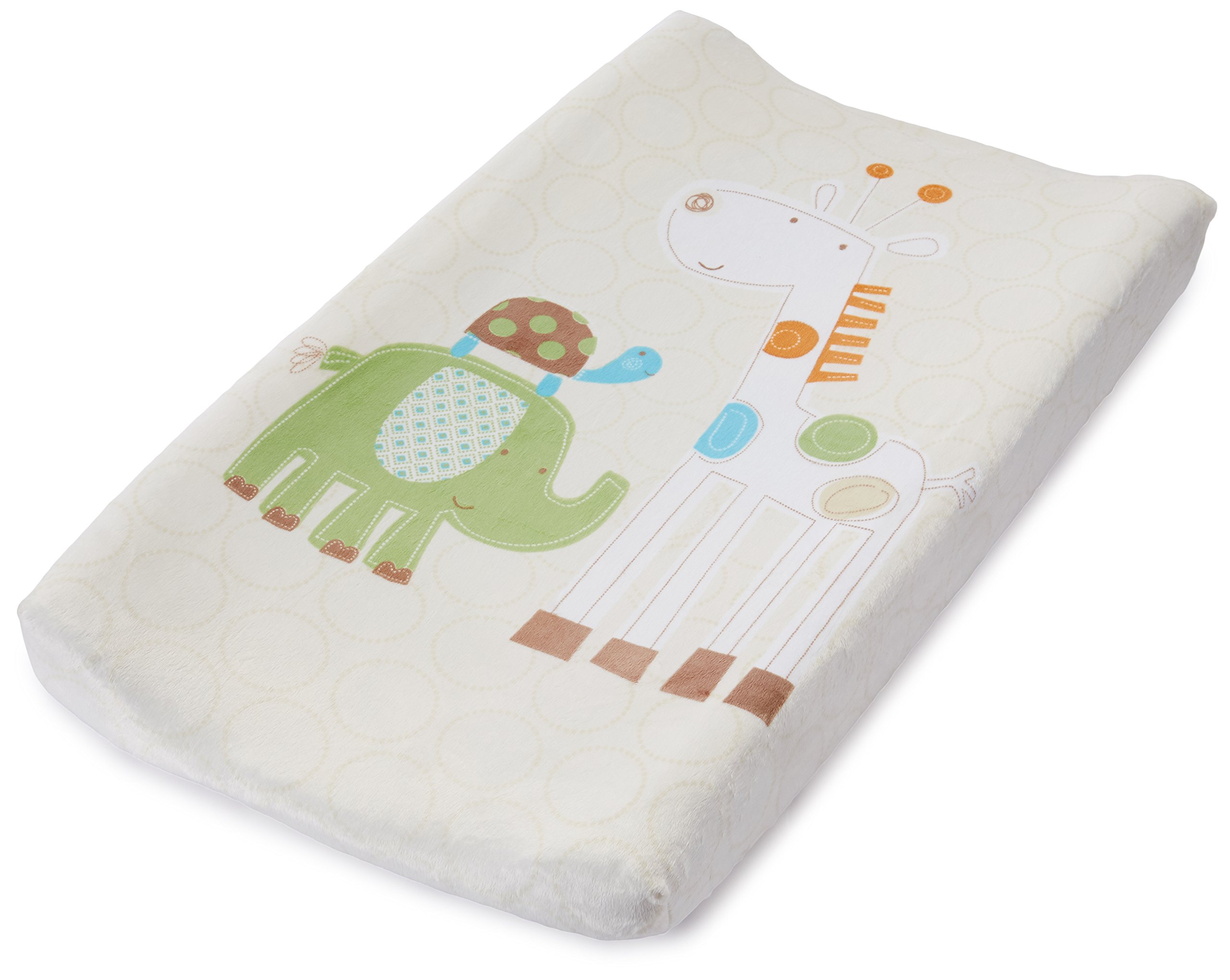 Book Cover Summer Infant Ultra Plush Character Changing Pad Cover, Safari Stack Safari 1 Count (Pack of 1)