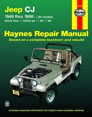 Book Cover Haynes 49-86 Jeep CJ