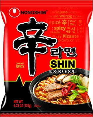 Book Cover NongShim Shin Ramyun Noodle Soup, Gourmet Spicy, 4.2 Ounce (Pack of 20)