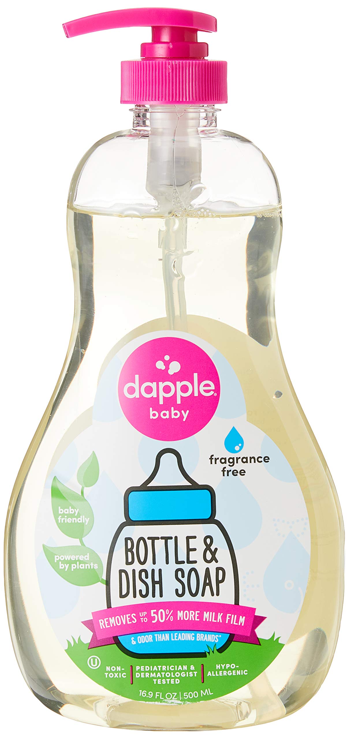 Book Cover Dapple Baby Bottle & Dish Liquid 16.9 Oz (Pack of 2) 16.9 Fl Oz (Pack of 2)