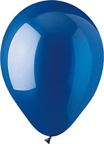 CTI Industries 100 Count Crystal Latex Balloons, 12", Sapphire Blue