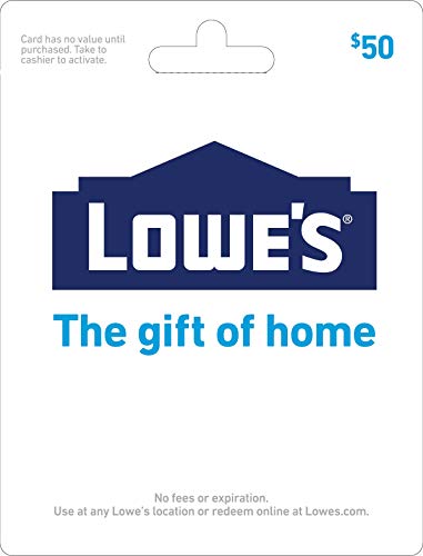 Book Cover Lowe's $50 Gift Card
