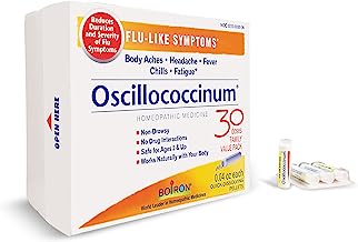 Book Cover Boiron Oscillococcinum 30 Doses Homeopathic Medicine for Flu-Like Symptoms, White