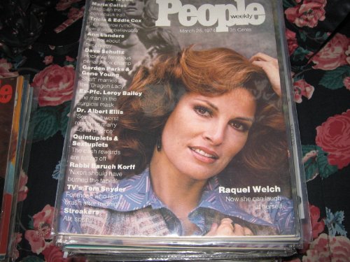 People Weekly Magazine (RAQUEL WELCH , Maria Callas , Ann Landers , Dave Schultz , Rabbi Baruch Korff , Tom Snyder, March 25 , 1974)
