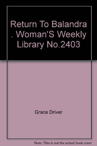 Return to balandra . woman's weekly library No.2403