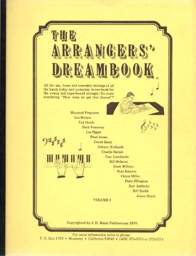 The Arrangers' Dreambook (Volume 1)