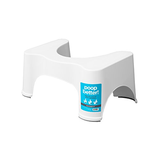 Book Cover Squatty Potty The Original Bathroom Toilet Stool, 9 inch Height, White