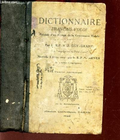 Dictionnaire Francais-Arabe, Premiere Partie