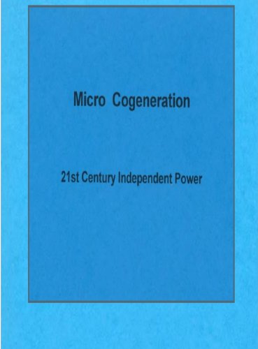 Micro Cogeneration 21st Century Independent Power