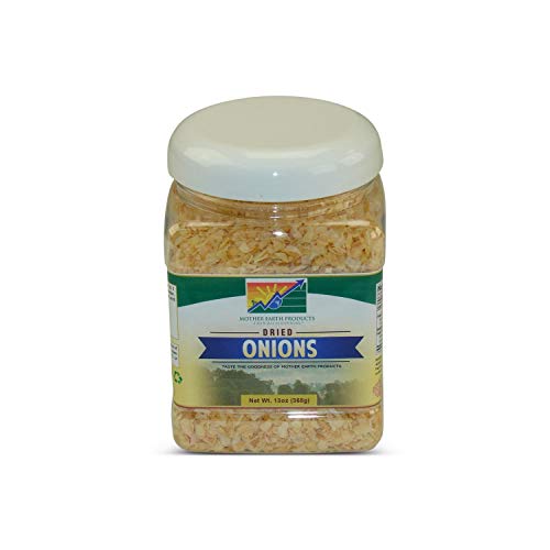 Mother Earth Products Dried Onions, Chopped, 1 Full Quart