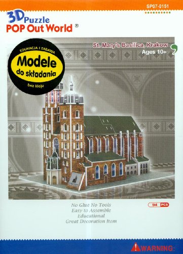 3D Puzzle St. Mary's Basilica, Krakow 94pcs