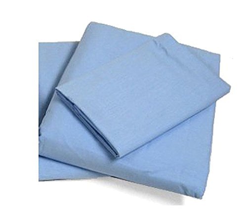 Book Cover Cot Sheets (Fitted, Flat, Sets), 4 Piece Cot Sheet and Pillow Case Set - Blue- 1 cot fitted sheet 33