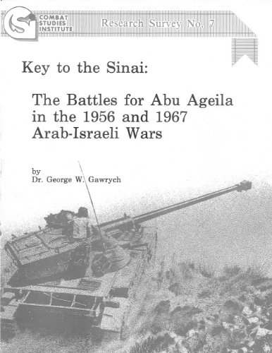 CSI Research Survey 7: Key to the Sinai: The Battles for Abu Ageila in the 1956 and 1967 Arab-Israeli Wars