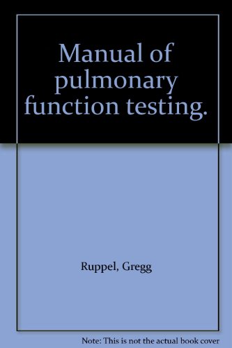 Manual of pulmonary function testing.