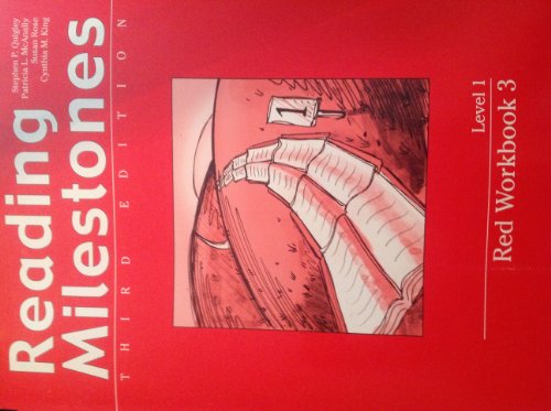 Reading Milestones Third Edition Level 1 Red Workbook 3