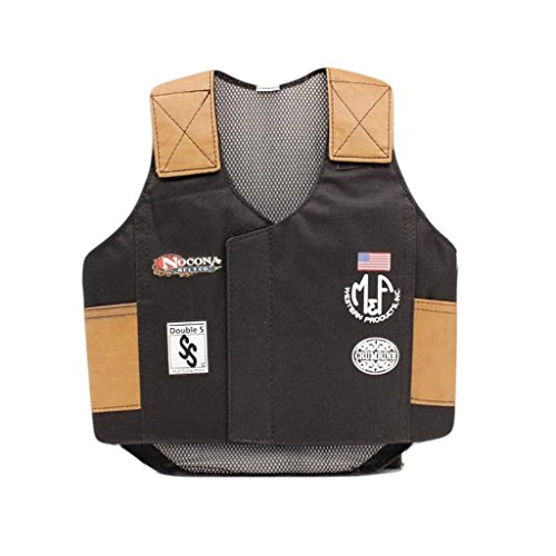 M & F Western Boys' Bull Rider Play Vest 2-10 Years Black Large
