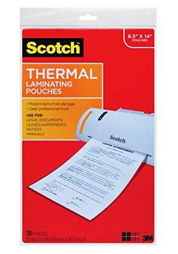 Book Cover Scotch (TM) Thermal Laminating Pouches, 8.5 Inches x 11 Inches, 100 Pouches (2 Packs of 50)