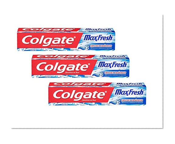 Colgate - MaxFresh Menthe Givrée Dentifrice - 75 ml - Lot de 3