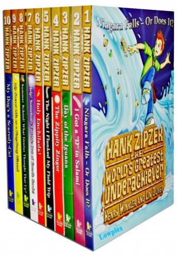 Hank Zipzer Collection 10 Books Collection Set Pack Henry Winkler and Lin Oliver, Niagara Falls - Or Does It? I Got a "D" in Salami Day of the Iguana The Zippity Zinger The Night I Flunked My Field Trip Holy Enchilada!