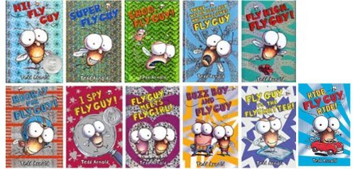 Fly Guy Complete Collection Series Set Books 1-11 (#1 Hi! Fly Guy, #2 Super Fly Guy, #3 Shoo, Fly Guy!, #4 There Was an Old Lady Who Swallowed a Fly Guy, #5 Fly High, Fly Guy!, #6 Hooray For Fly Guy, #7 I Spy Fly Guy, #8 Fly Guy Meets Fly Girl,