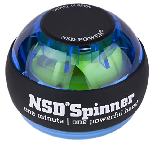 NSD Essential Spinner Gyro Hand Grip Strengthener Wrist Forearm Exerciser, Blue