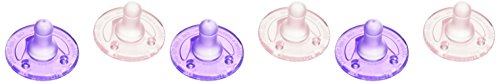 Book Cover Philips Avent Soothie Pacifier, 0-3 Months, Pink/Purple - 6 Pack