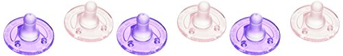 Philips Avent Soothie Pacifier, 0-3 Months, Pink/Purple - 6 Pack
