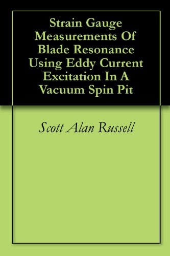 Strain Gauge Measurements Of Blade Resonance Using Eddy Current Excitation In A Vacuum Spin Pit
