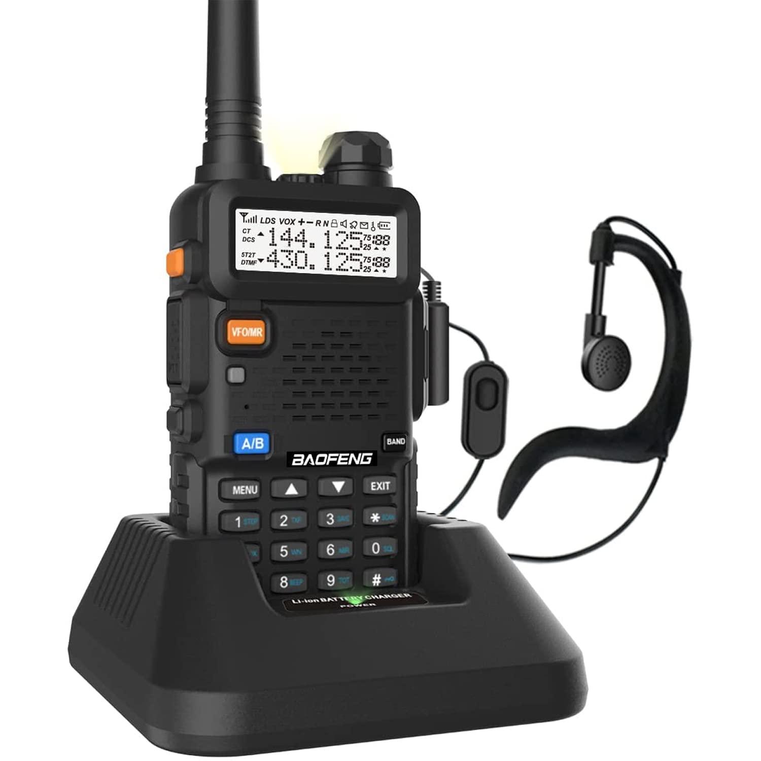 Book Cover BAOFENG UV-5R Dual Band Two Way Radio (Black), 144-148MHz & 420-450MHz