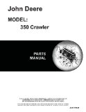 John Deere 350 Crawler Parts Manual