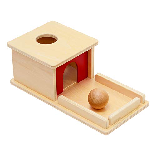 Book Cover Elite Montessori Object Permanence Box with Tray and Ball Montessori Toys for Infant 1 2 3 Years Toddlers 6-12 Month Babies Learning Material