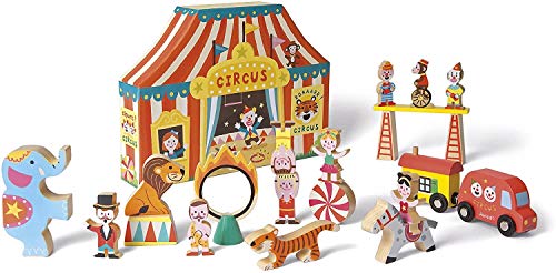 Book Cover Janod Story Box Circus - 19 Piece Set - Ages 3+ - J08520
