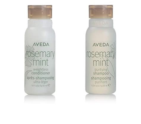 Book Cover Aveda Rosemary Mint Conditioner and Shampoo Lot of 24 Bottles (12 of each). 24 Count (Pack of 1)